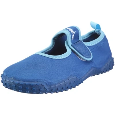 Image of Playshoes Uv Protection Aqua Shoe Classic, Unisex Kids&#039; Beach &amp; Pool Shoes Blue, Child 7.5 UK (24/25 EU)