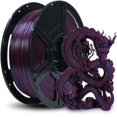 Image of FLASHFORGE 3D Printer Filament Chameleon PLA Colour Changing 1.75 mm, Changes with Light and Angles, 1 kg Spool (2.2 lbs), Dimensional Accuracy +/ 0.02 mm (Marsala)