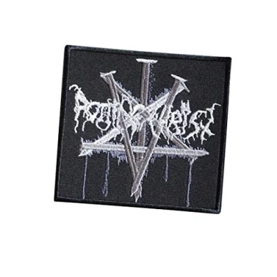 Image of ROTTING Christ Industrial Metal, Black Doom Punk Rock, Death Thrash Metal Marduk1 Embroidered Iron on Applique Souvenir Accessory