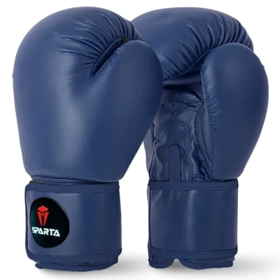 Image of Boxing Gloves for Muay Thai, Training, Sparring, Kickboxing, Fighting, Focus Pads, Punch Bag Mitts, Martial Arts, Workout Gloves, Blue, 6oz