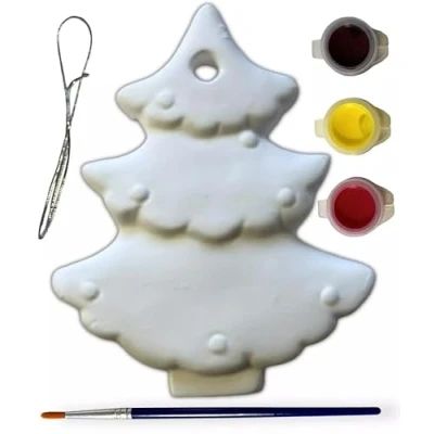 Image of ORBITRON Christmas Paint Your Own Tree Decoration &amp; Reindeer or Santa Age 3+ (Xmax Tree)