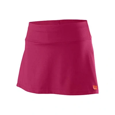 Image of Wilson Girls&#039; Skirt, COMPETITION 11 SKIRT II, Polyester/Spandex, Red (Granita), Size L, WRA798001LG