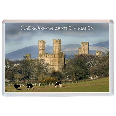Image of Caernarfon Castle Wales Jumbo Fridge Magnet