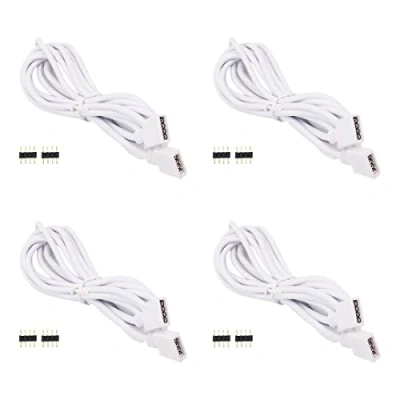 Image of WANGCL 4PCS led strip light extension cable 4pin or RGB 3528 5050 2835 2m