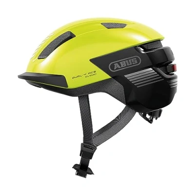 Image of ABUS PURL Y ACE Bike Helmet with LED Light Suitable for E and S Pedelec Rides Trendy NTA Safety Bicycle Adults Teenagers Yellow, Size M