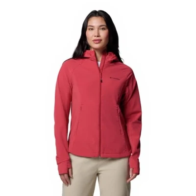 Image of Columbia Women&#039;s Sweet As 3 Hooded Softshell, Softshell Jacket, Daredevil, XL