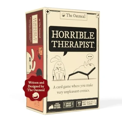Image of Exploding Kittens Horrible Therapist: Core Game Edition Hilarious Adult Card for 3 8 Players, Ages 17+ Party Games &amp; Family Night Fun