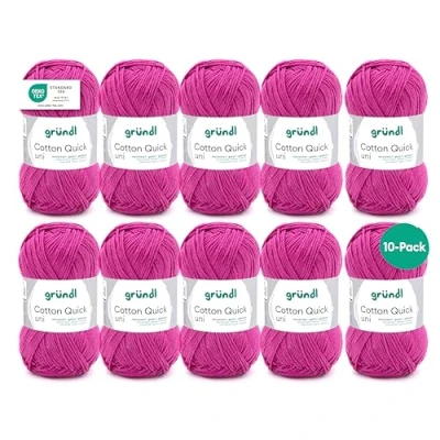 Image of Gründl Wool, Cotton, Orchid, 10 x 50 g