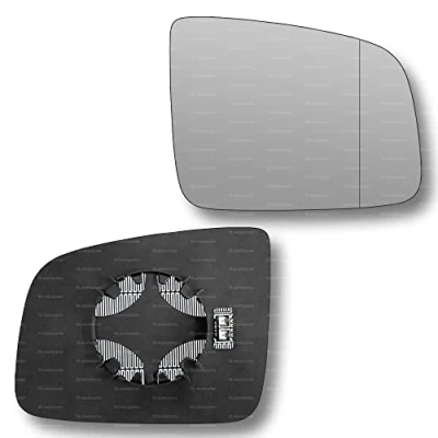 Image of Less4spares Replacement Wing Mirror Glass Right Compatible with Mercedes Vito 2010 2014 CLIP ON Driver Off side Heated Blind Spot