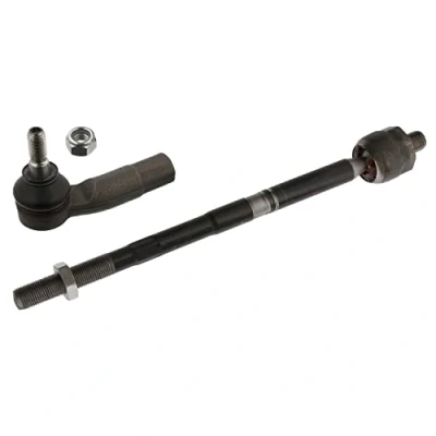 Image of 1K0423811C, 1K0423811CS2, 1K0423811G, 1K0423811GS2, 1K0423811K Tie Rod FEBI BILSTEIN 37591 Front Axle Left with lock nuts nut BMTS Turbo NEW