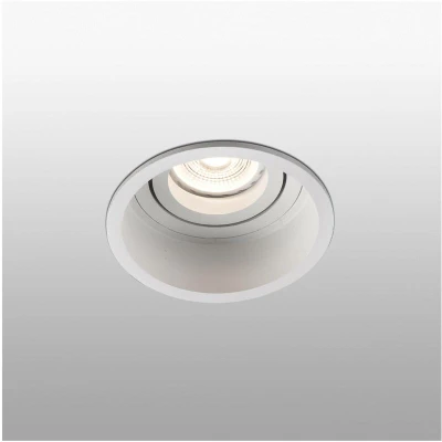 Image of Faro Lighting Hyde White Tiltable Round Recessed Downlight, GU10