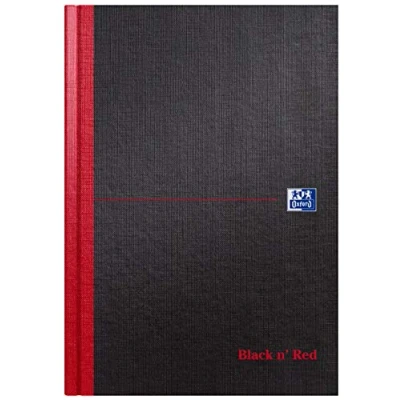 Image of Oxford Black n&#039; Red B5 Case Bound Notebook