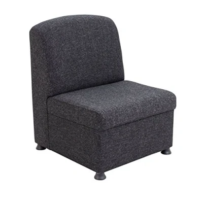 Image of Office Hippo Modular Reception Chair, Fabric, Charcoal Grey, 61 x 67 83 cm