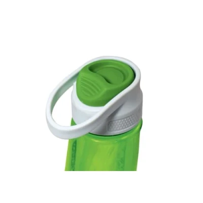 Image of Kurgo Gourd Water Bottle &amp; Bowl, 2 in 1 Dog Travel Bottle, Detachable BPA Free, Holds 750 ml, Grass Green