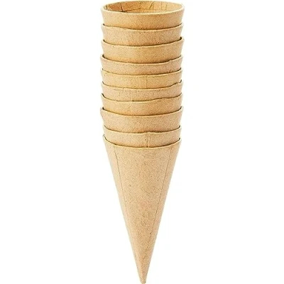 Image of Creativ Company 100263 Cones, Pack of 10 H: 8 cm, D: 4 cm