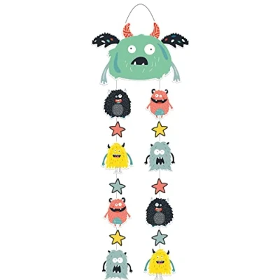 Image of Folat 68300 Hanging Decoration Monster Bash 30 x 85 cm Multi Coloured