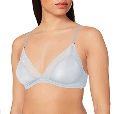 Image of Sloggi Women&#039;s S Silhouette W Non Padded Wired Bra, Blue (Celestial 7215), 36C (size: 80C)