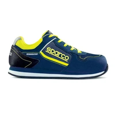 Image of Sparco Unisex Gymkhana Industrial Shoe, Blue, 9.5 UK