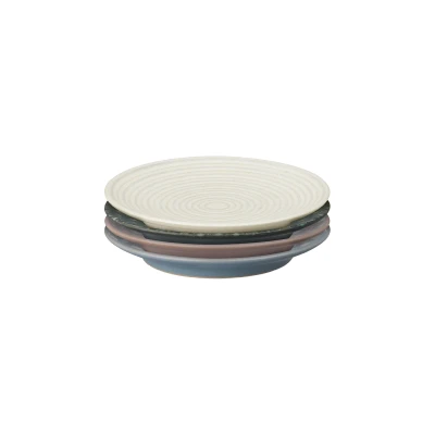 Image of Denby Impression Mixed 4 Piece Accent Small Plate Set
