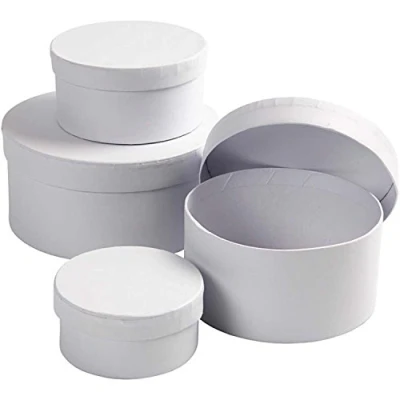 Image of 264010 Round Boxes D:8+10+12+14cm H:4+5+6+