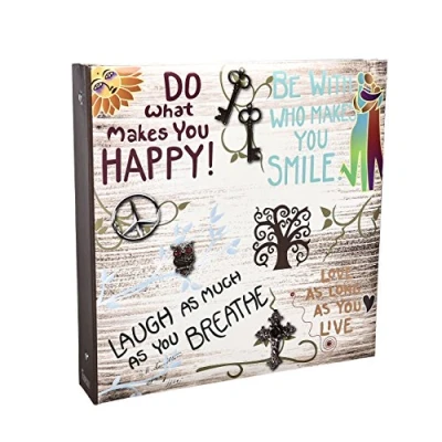 Image of Arpan Large Slip In Photo Album Holds 500 Photos 6&#039;&#039; x 4&#039;&#039; Life Inspirational Slogans