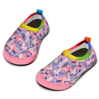 Image of Yorgou Baby Boys Girls Water Shoes Toddler Beach Barefoot Aqua Socks Non Slip for Pool