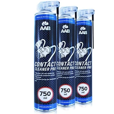 Image of AABCOOLING Contact Cleaner PRO 750ml Set of 3 Powerful Cleaning Agent MAF Cleaner, Spray, Dust Electronics Switch