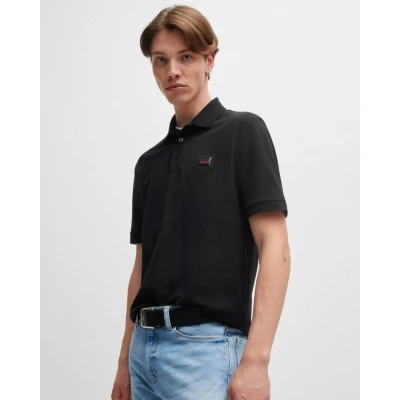 Image of HUGO Dereso GEL Polo shirt, Men&#039;s, Size: XL, Black one