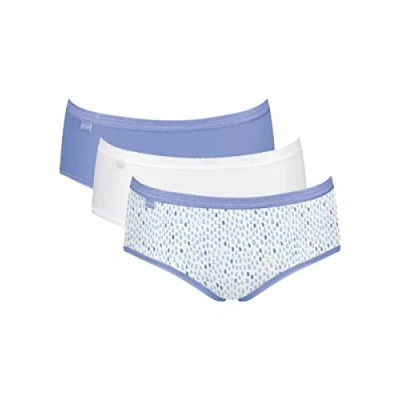 Image of Basic+ Midi 3 Pack Briefs White/Purple/Multi Purple XS 8