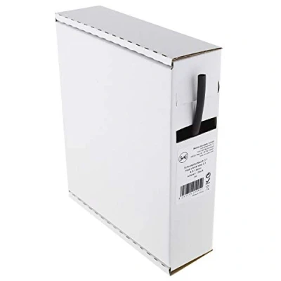 Image of Heat Shrink Tubing Black 3:1 4.8 1.6 mm 7 Metres Dispenser Box