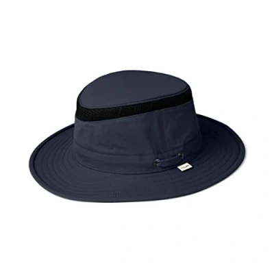 Image of Tilley LTM5 Airflo Medium Brim Sun Hat, Midnight Navy, 7.125