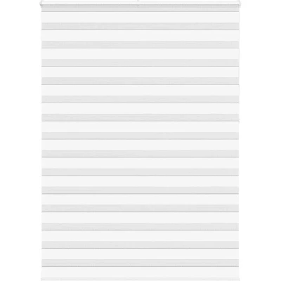 Image of vidaXL Zebra Blind White 165x230 cm Fabric Width 160.9 Polyester