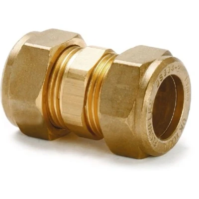 Image of Plumbright Compression Straight Coupling Brass 10mm G31010