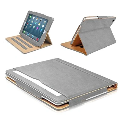 Image of MOFRED® Grey &amp; Tan 9.7 inch Apple iPad Pro (Launched 2016) Leather Case