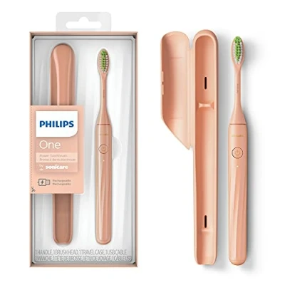 Image of Philips One by Sonicare Rechargeable Toothbrush, Champagne, HY1200/05