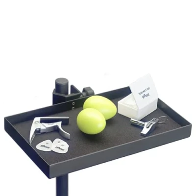 Image of Stagg Accessory Tray with Clamp, Stand Attachment for Small Music Accessories