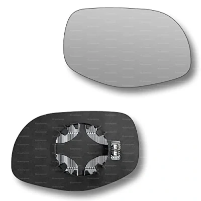 Image of Less4spares Replacement Wing Mirror Glass Right Compatible with Porsche Cayenne 2007 2010 CLIP ON Driver Off side Heated Convex