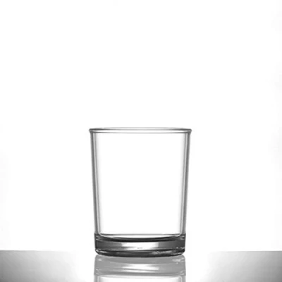 Image of Virtually Unbreakable Heavy Duty Polycarbonate 8oz Plastic Rocks Glass (Pack of 6)