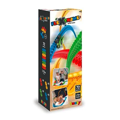 Image of Smoby FleXtreme Track Refill 1.72 m Additional Car 72 Flexible and Adjustable Tracks 190904, 7600180904WEB