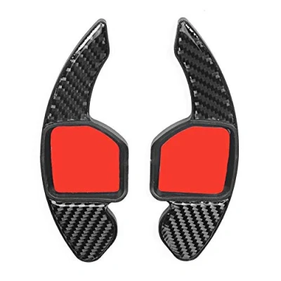 Image of EBTOOLS Steering Wheel Paddle Shifter Extension,Pair of Carbon Fiber Cover Replacement for A3 A4L 2013 2016