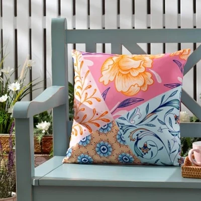 Image of furn. Melhoun Abstract Outdoor Filled Cushion Multicolour Size 43 cm x