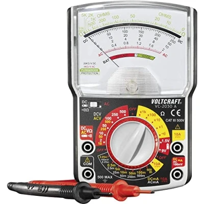 Image of VOLTCRAFT VC 2030A Hand Multimeter Analogue CAT III 500 V