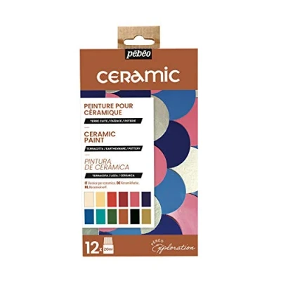 Image of Pebeo 757451 Ceramic Explorer Set, Assorted, 12X20ML