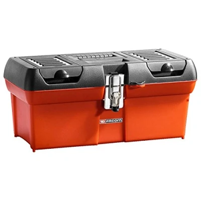 Image of Facom BP.C16PB Plastic Tool Box, 2 Removable Tray, 400mm