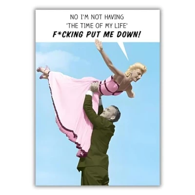 Image of Funny Female Birthday Card for Her General Women Humorous Rude Design Made in the UK Eco Friendly