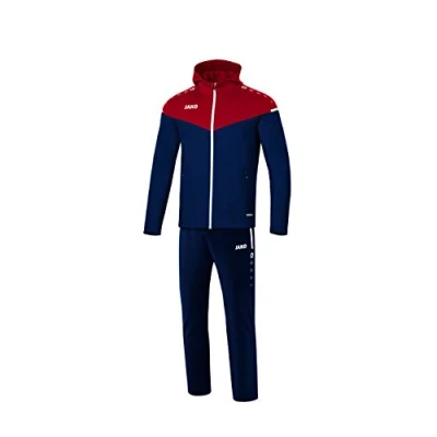 Image of JAKO Champ 2.0 M9620 Men&#039;s Tracksuit with Hood Navy/Chilli Red 3XL