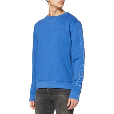 Image of Crosshatch Men&#039;s CRUETIME Sweatshirt, Federal Blue, S