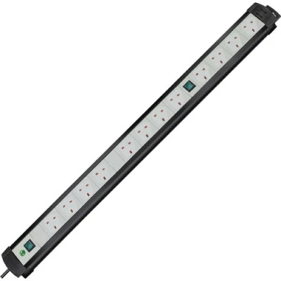 Image of Brennenstuhl Premium Multi Line 12G 3m Extension Lead Black/Light Grey