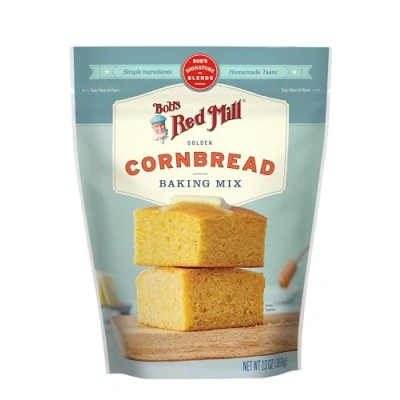 Image of Bob&#039;s Red Mill Signature Golden Cornbread Baking Mix 13 Ounce Bag (Pack of 1), Simple Clean Ingredients, Homemade Taste