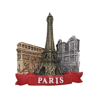 Image of Paris France 3D Tower Refrigerator Magnet Tourist Souvenirs Resin Magnetic Stickers Fridge Home &amp; Kitchen Decoration from China